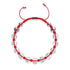 Rouge | Arc-en-ciel Blanc | Argent | Bracelet Charmballa Verre Sirène